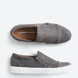 Report- Alexa-slip on shoes size 7.5. Dark gray